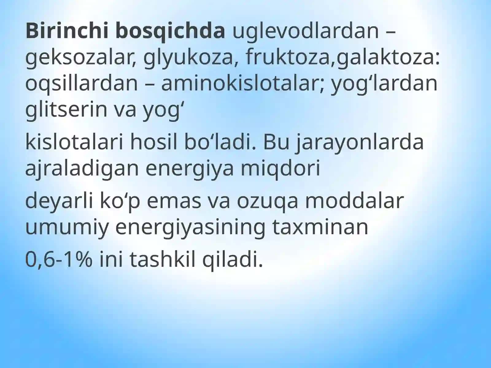 Katabolizm yoʻllari 3