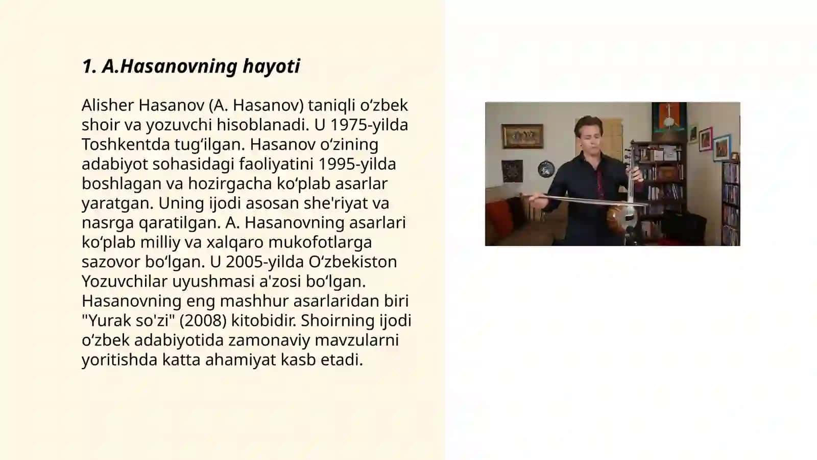 A.Hasanovning hayoti 3