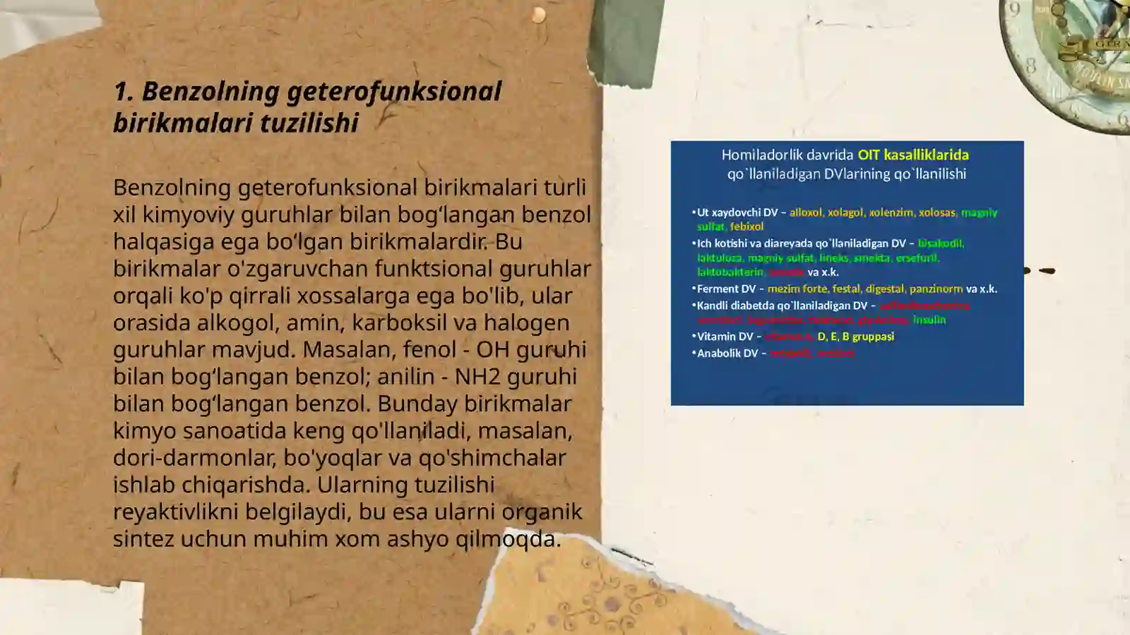 Benzolning geterofunksional birikmalari 3