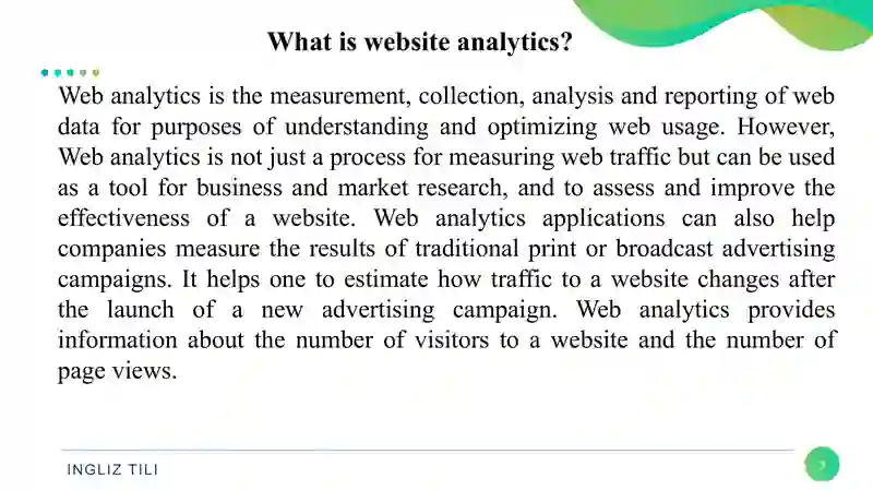 Website analytics 3