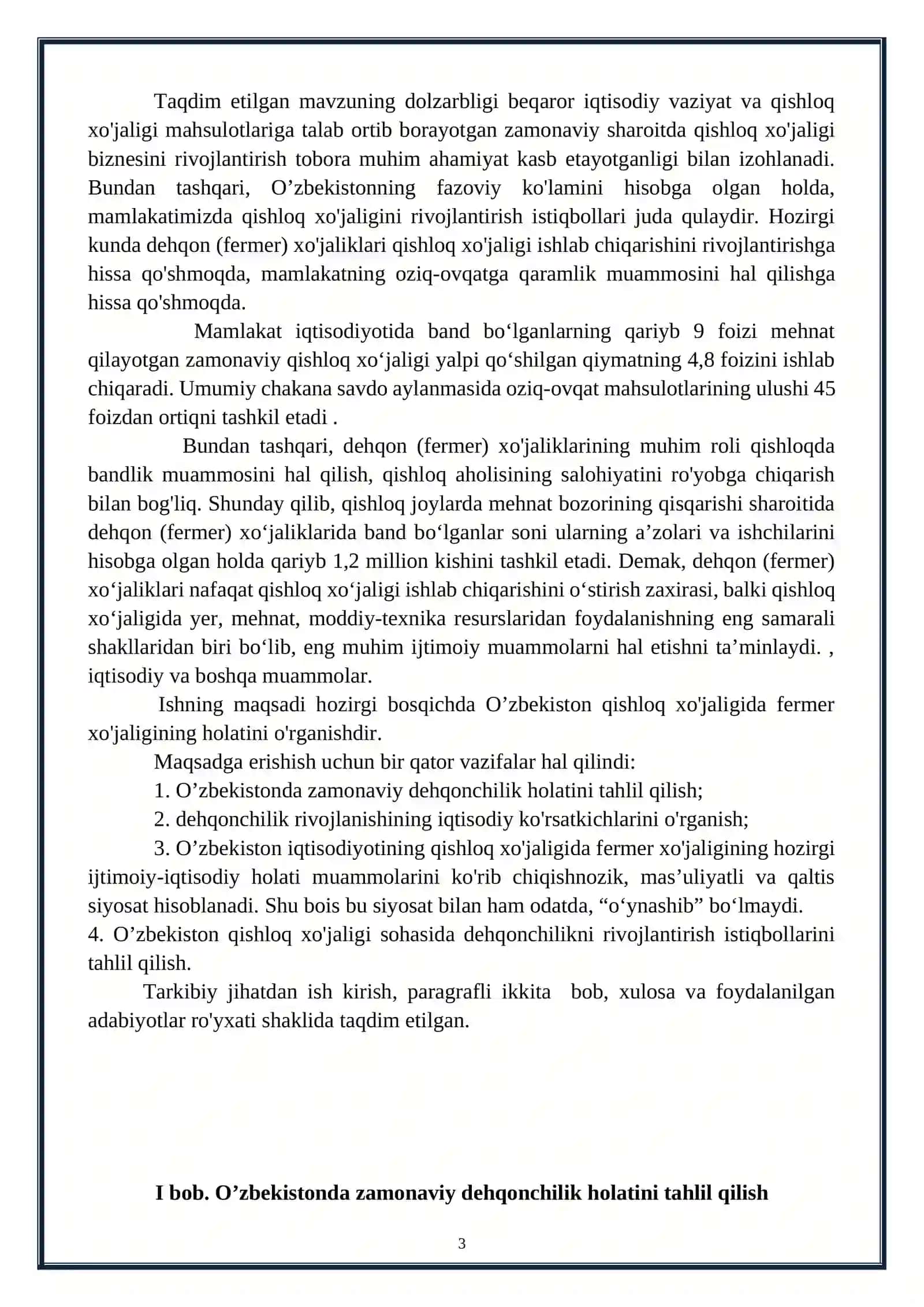 Fermer va dehqon xo'jaliklarining tashkiliy-iqtisodiy asoslari 3