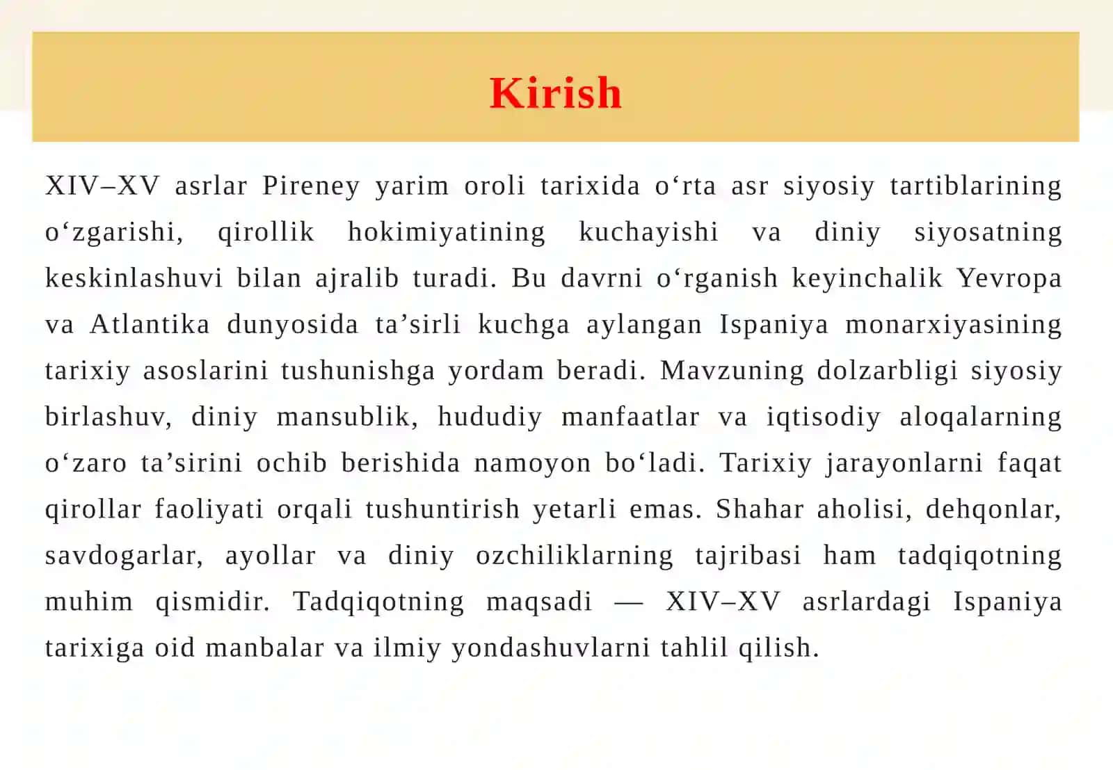 XIV–XV asrlarda Ispaniya tarixiga oid ilmiy tadqiqotlar 3