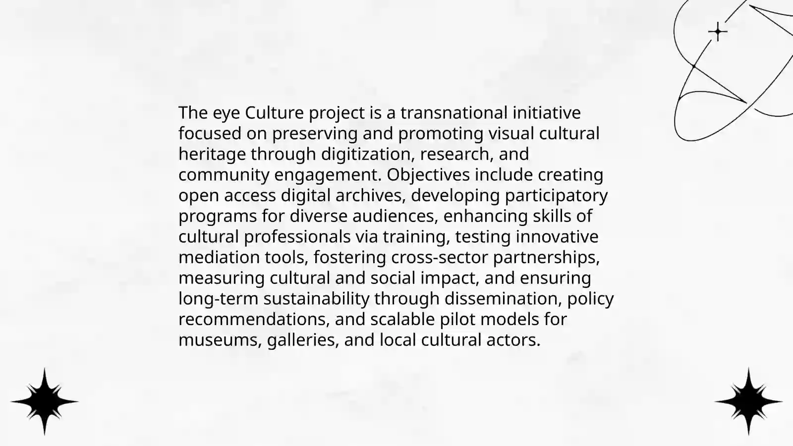 The eye Culture project 3
