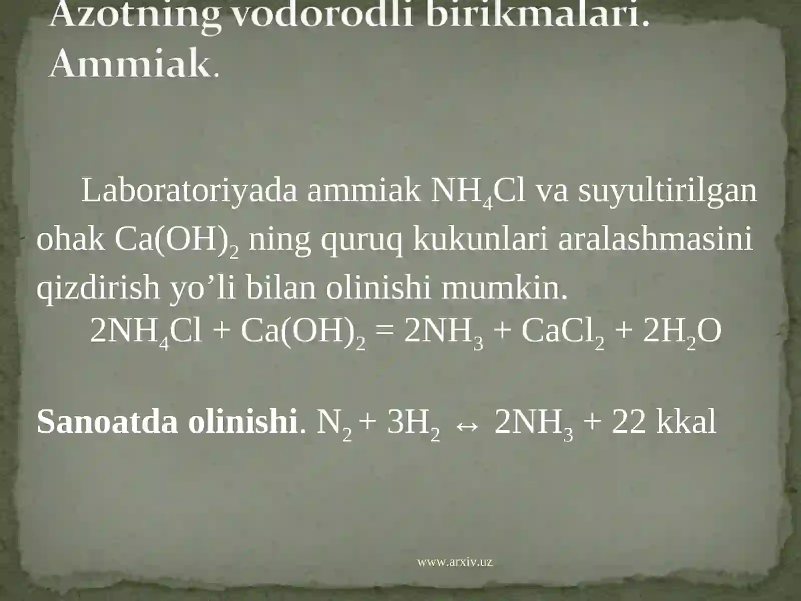Azot va uning xossalari 3