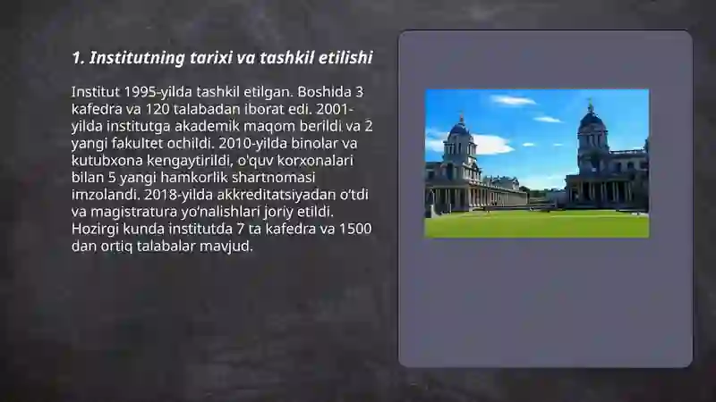 My institute 3