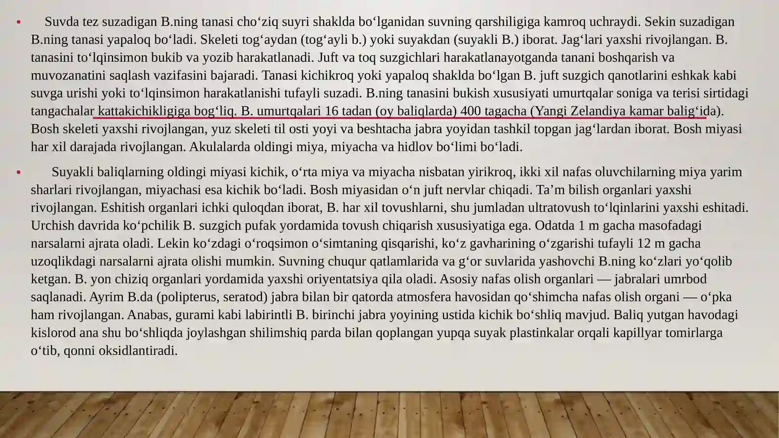 Baliqlar.Suyaklibaliqlarsinfi 3