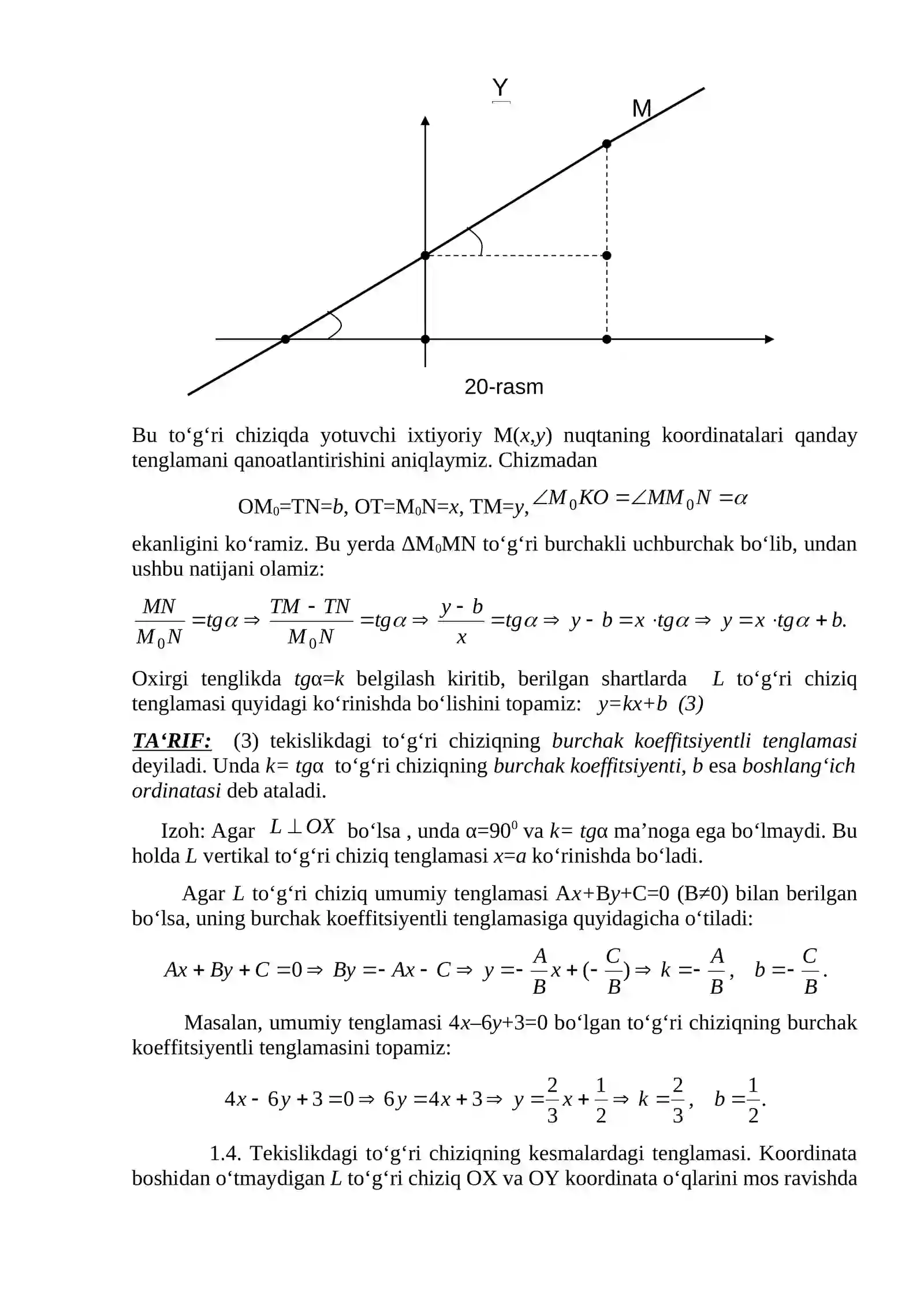 Tekislikdagi analitik geometriya 3