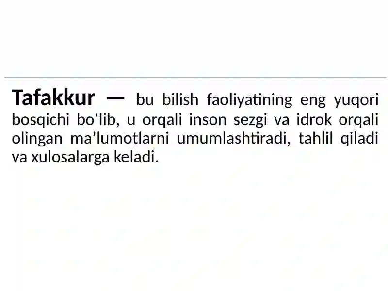 TAFAKKUR VA NUTQ 3