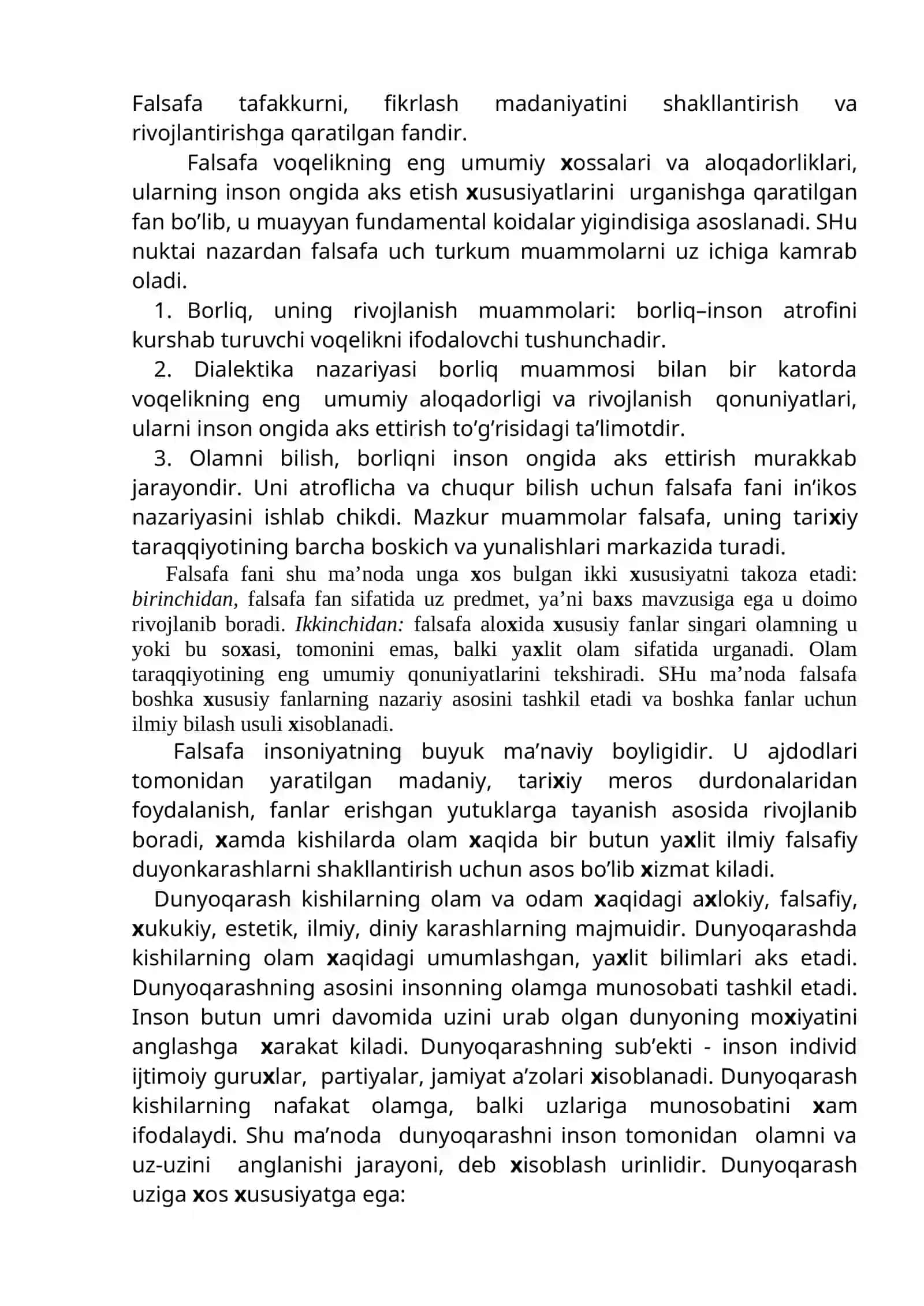 Falsafa fanining predmeti mazmuni va jamiyatdagi roli 3