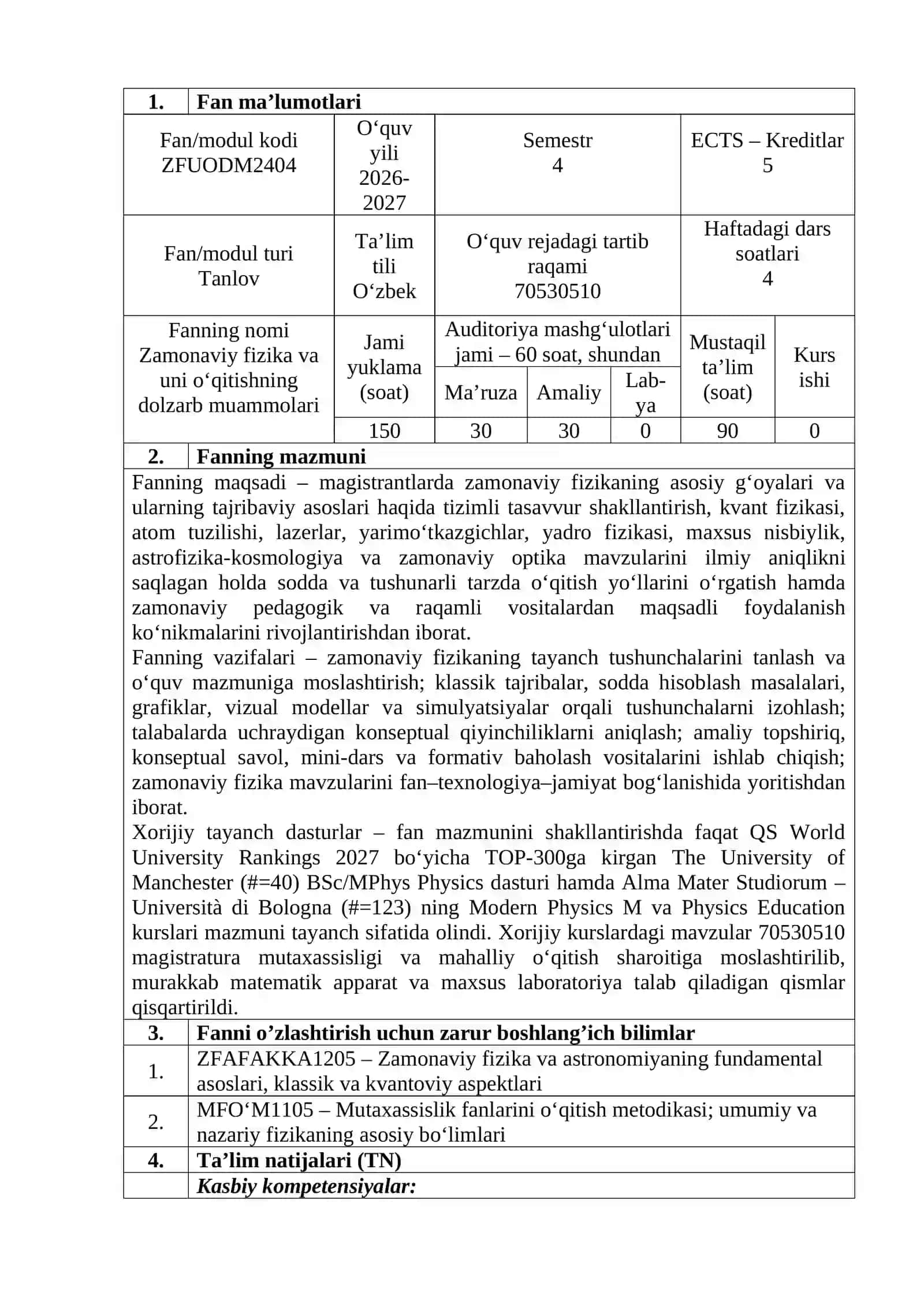 ZAMONAVIY FIZIKA VA UNI O‘QITISHNING DOLZARB MUAMMOLARI 3