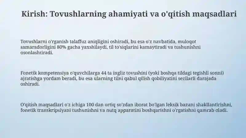 Unli va undosh tovushlarni o‘rgatishda leksik mashqlarni tashkil etish 3