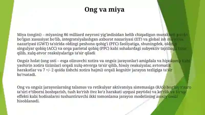 Ongning taraqqiyoti va ongsizlik 3