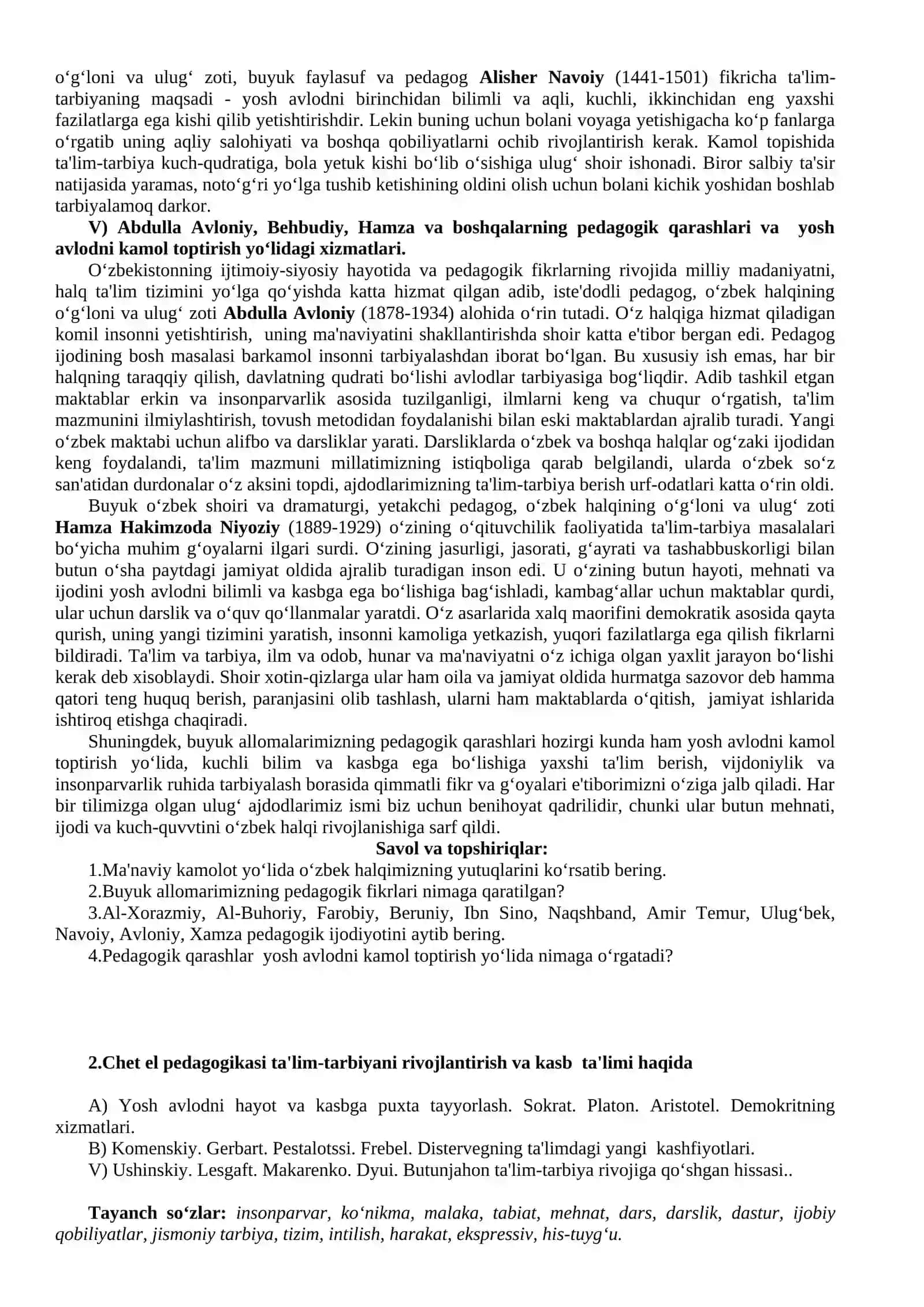 Pedagogika kasbini baholanishi 3