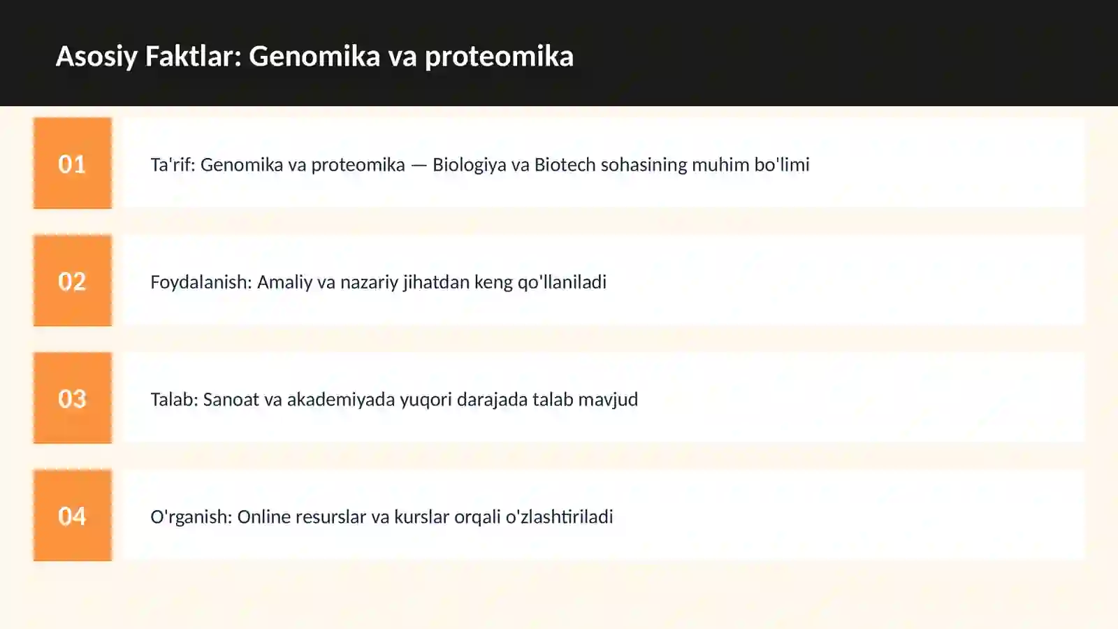 Genomika va proteomika 3