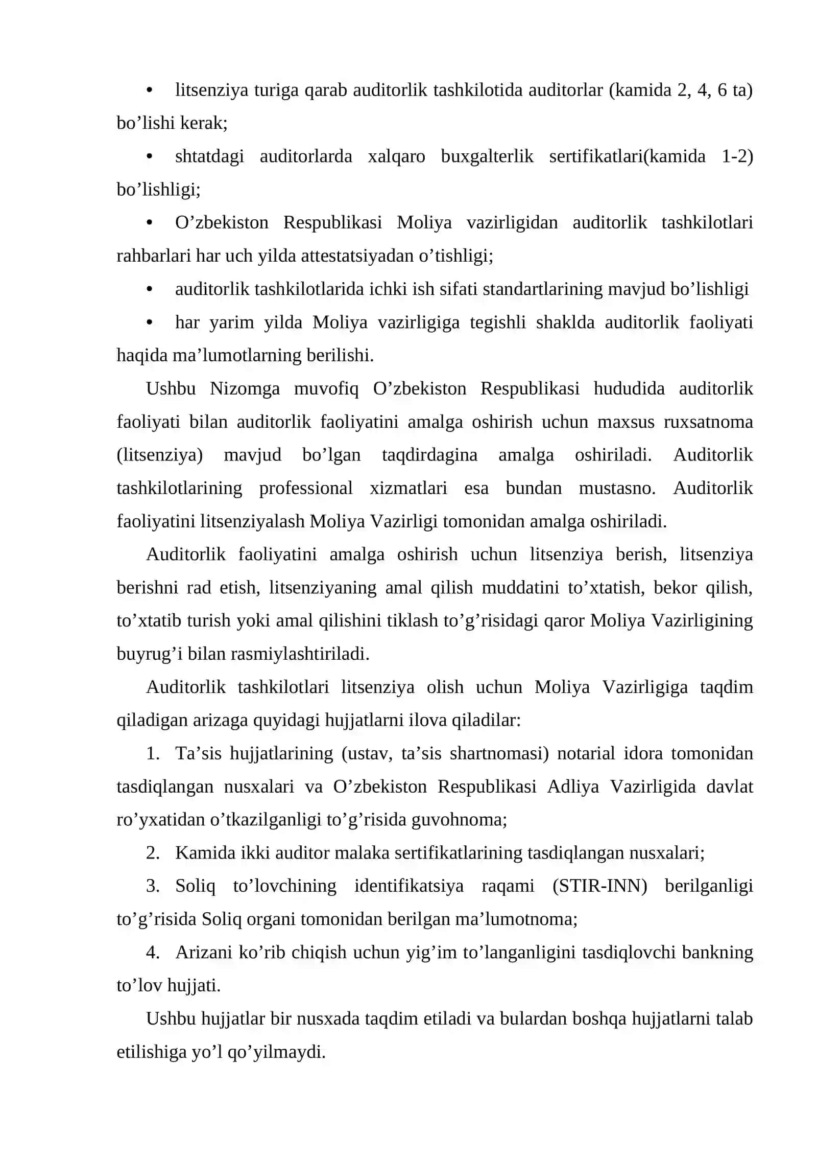 Auditorlik kasbiga malakaviy va axloqiy talablar 3