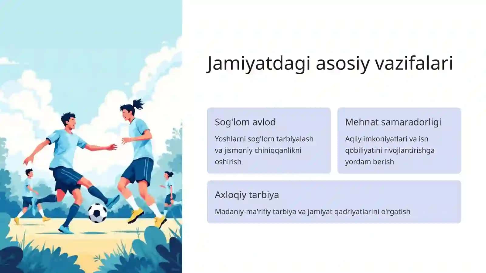 Jismoniy madaniyatning jamiyatdagi vazifalari va shakllari 3
