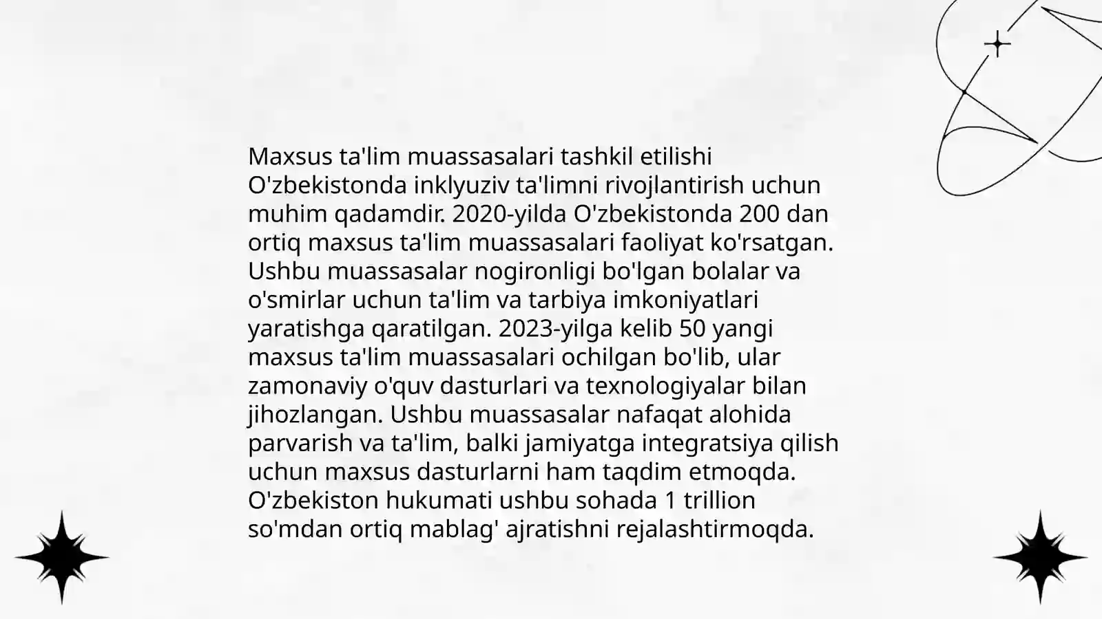 O'zbekiston Respublikasida jismoniy va ruhiy rivojlanishida nuqsoni bo'lgan bolalar va o'smirlarning ijtimoiy ximoyasi 3