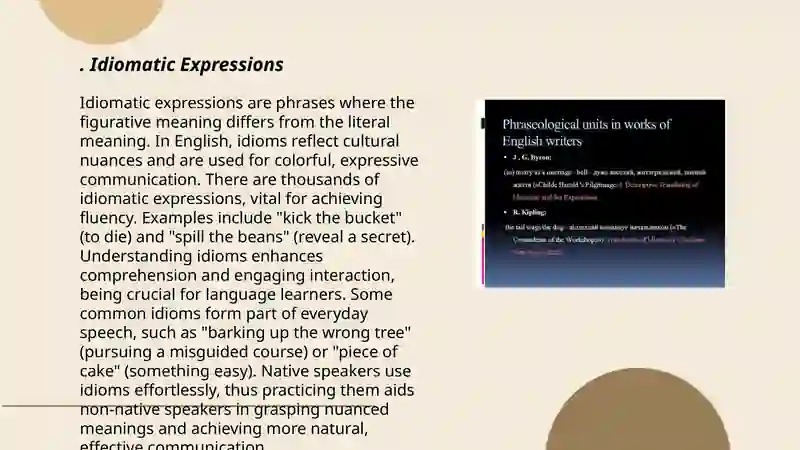 Idiomatic Expressions 3