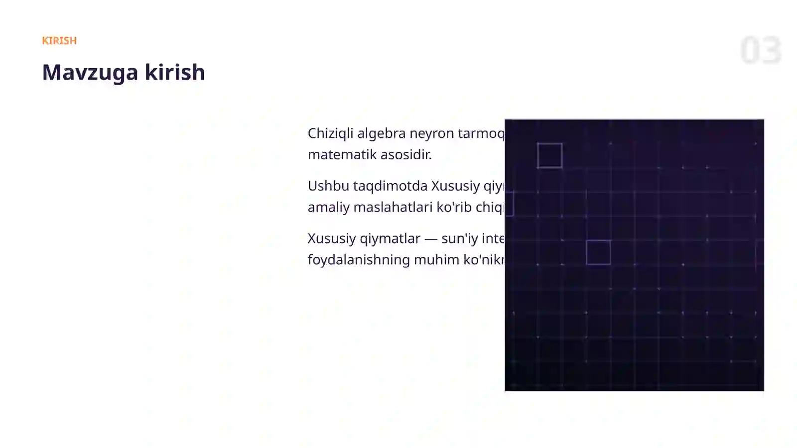 Xususiy qiymatlar 3