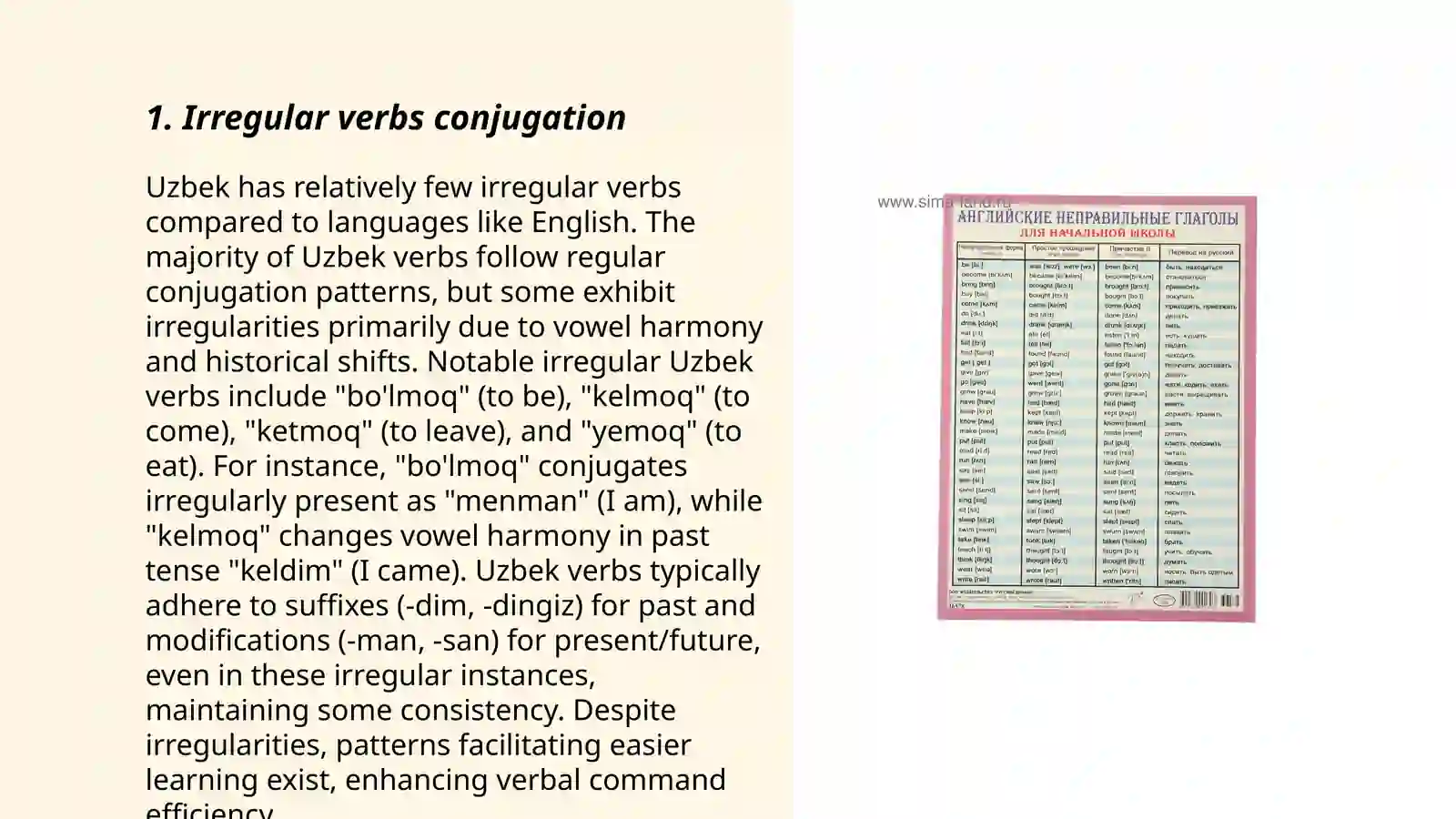 Irregular verbs 3
