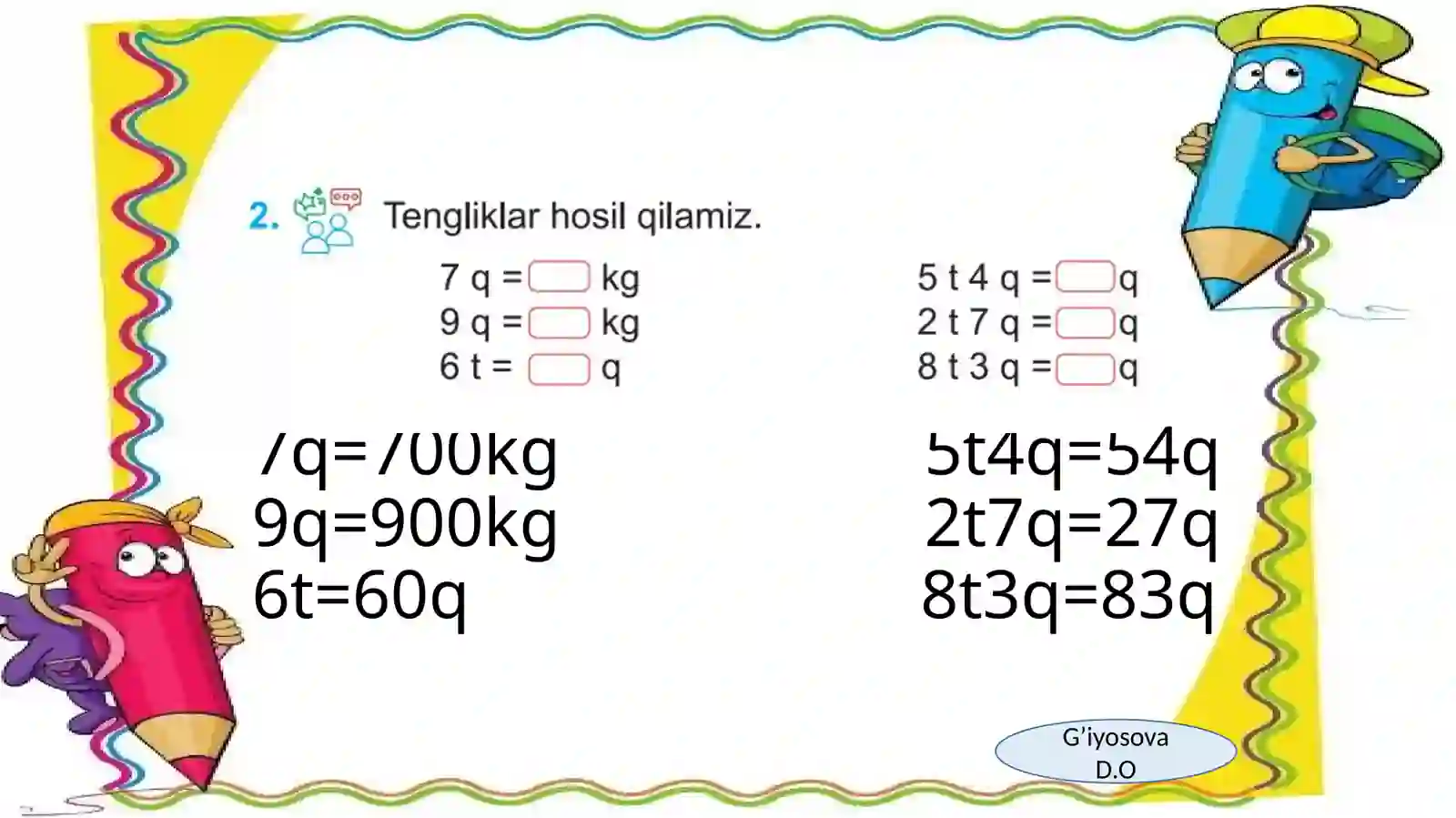 Massa o'lchov birliklari 3
