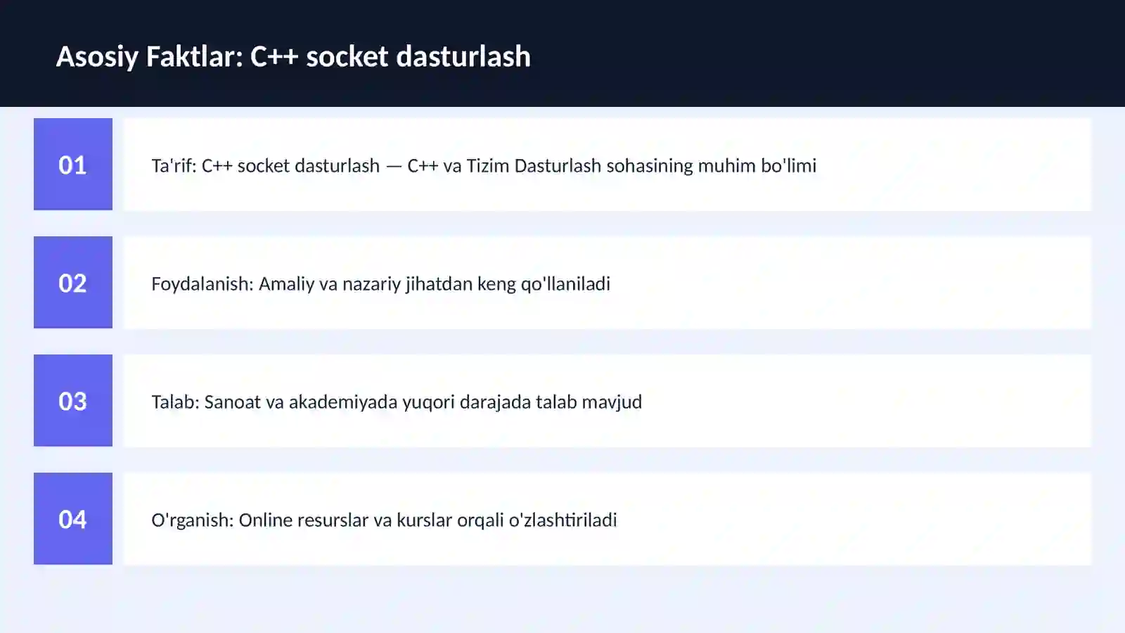 C++ socket dasturlash 3