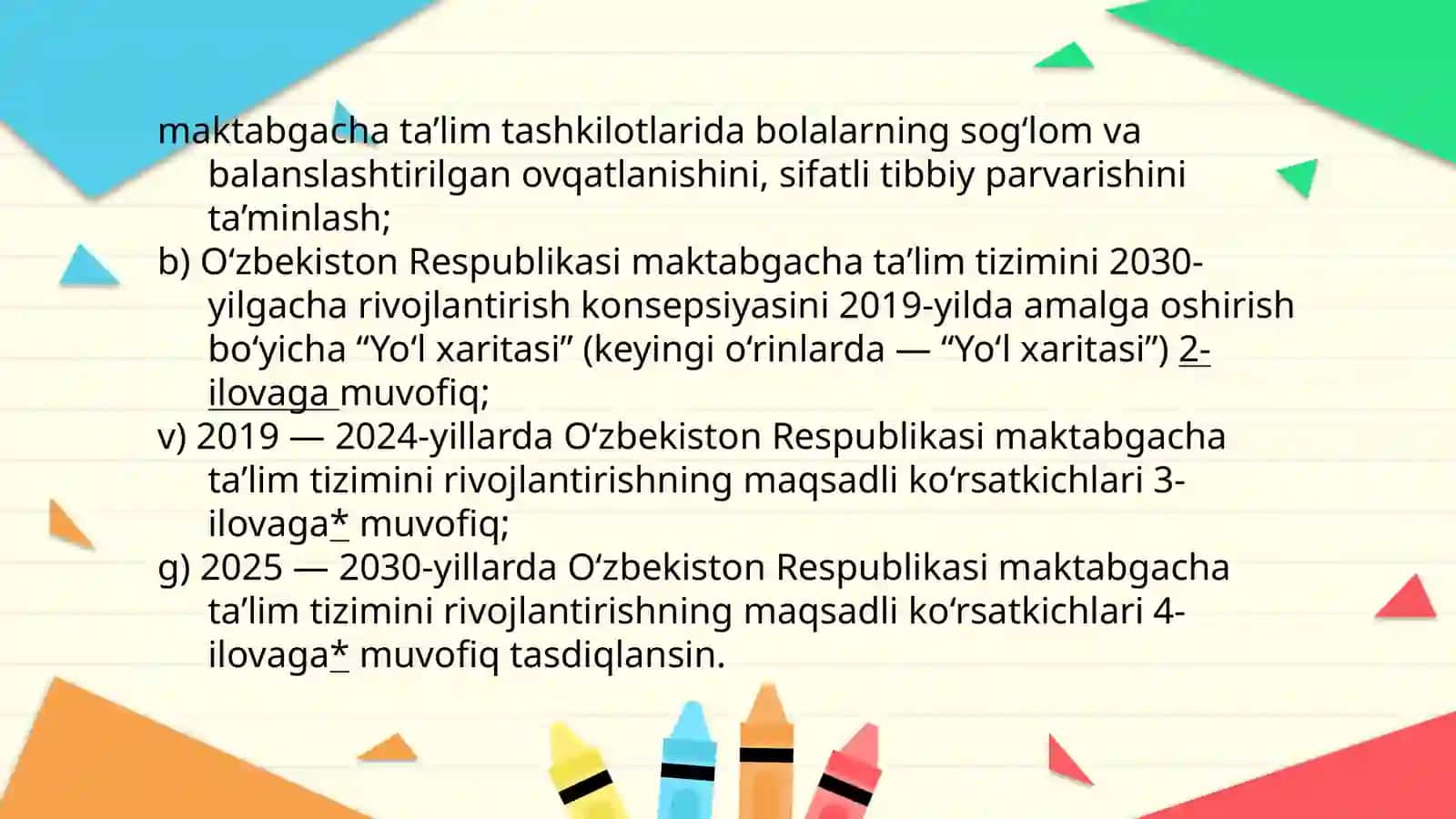 Maktabgacha ta’limni rivojlantirish 3