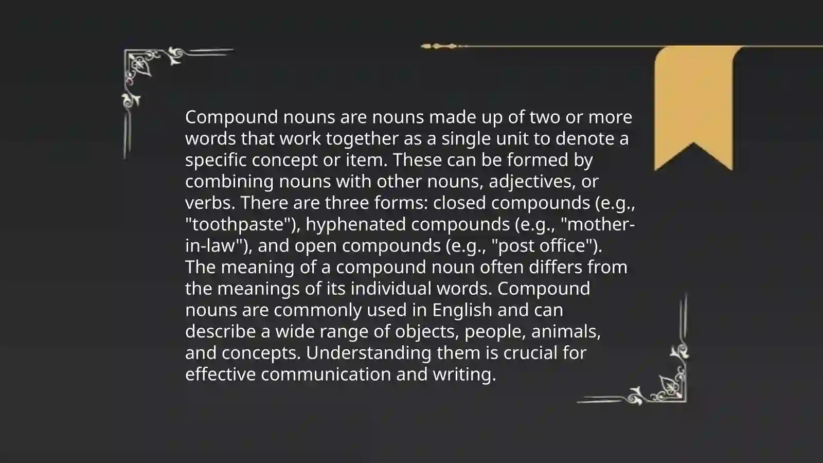 Compound Nouns 3