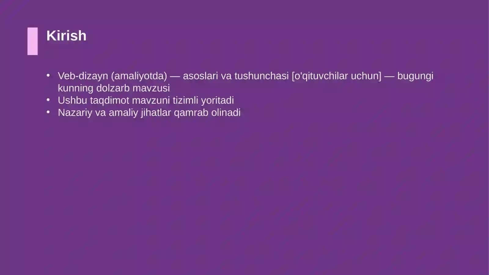 Veb-dizayn (amaliyotda) — asoslari va tushunchasi [o'qituvchilar uchun] 3