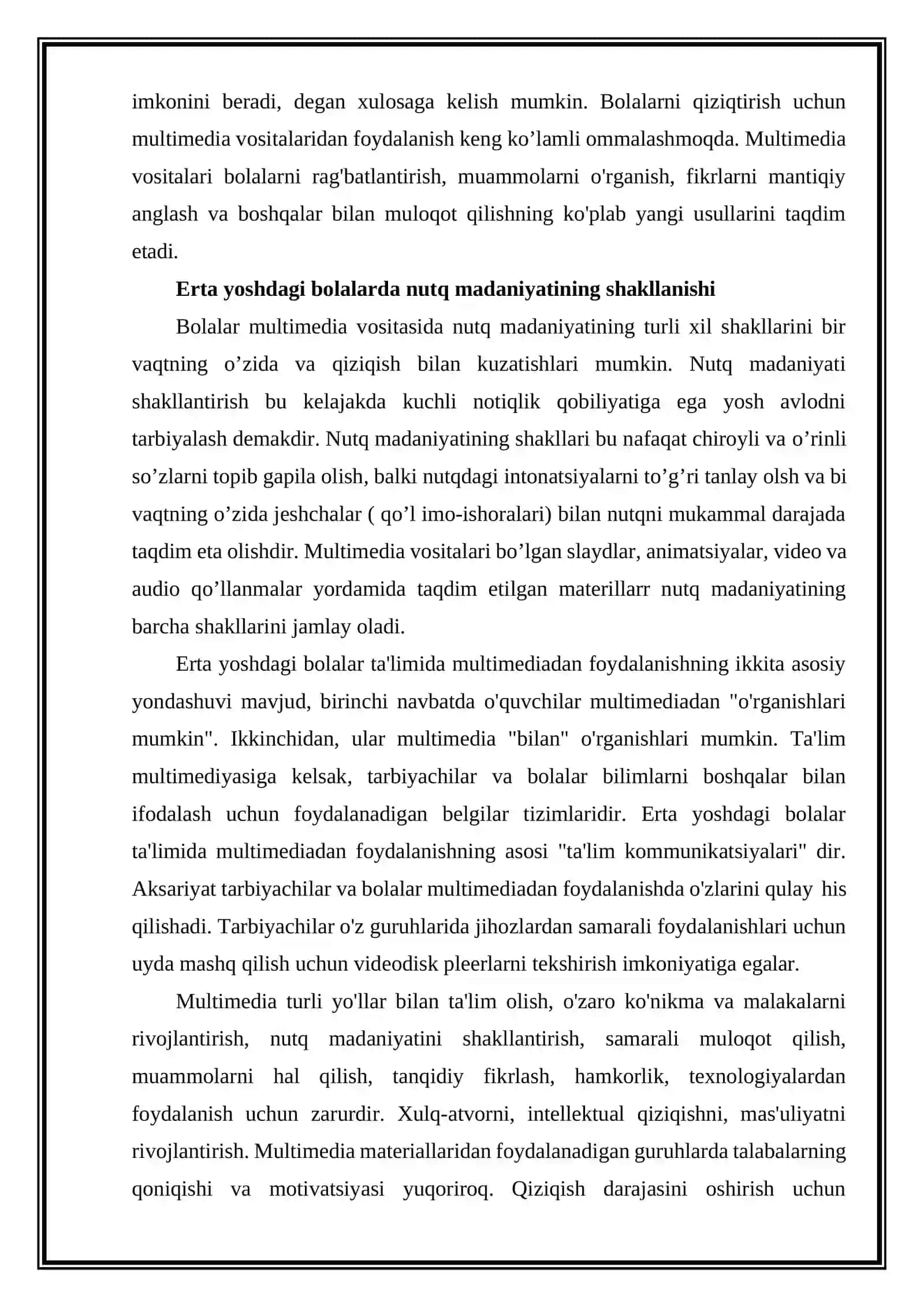 MAKTABGACHA TA’LIMDA MULTIMEDIA VOSITALARIDAN FOYDALANISH VA NUTQ MADANIYATINI SHAKLLANTIRISHGA TA’SIRI 3