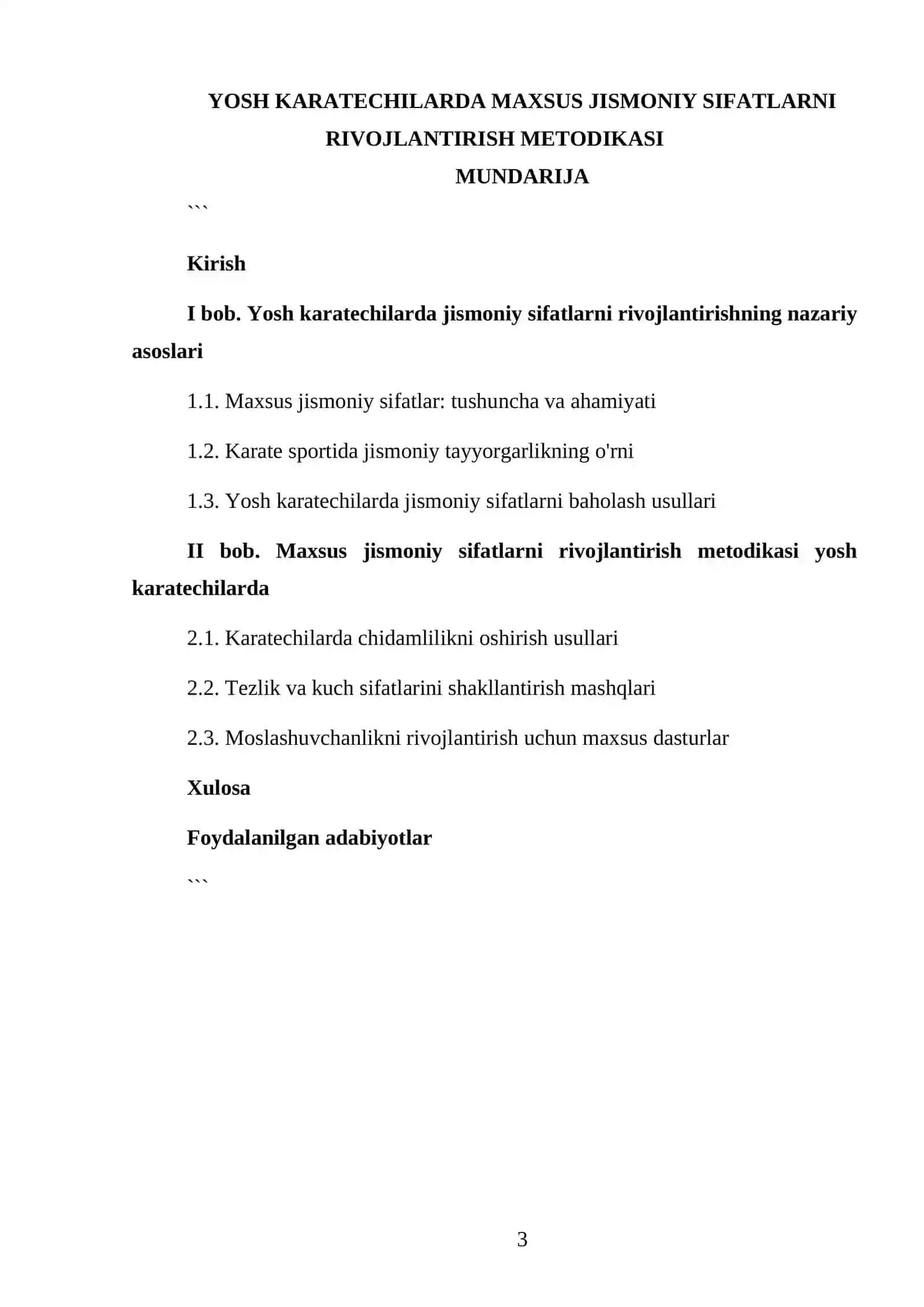 Yosh karatechilarda maxsus jismoniy sifatlarni rivojlantirish metodikasi 3