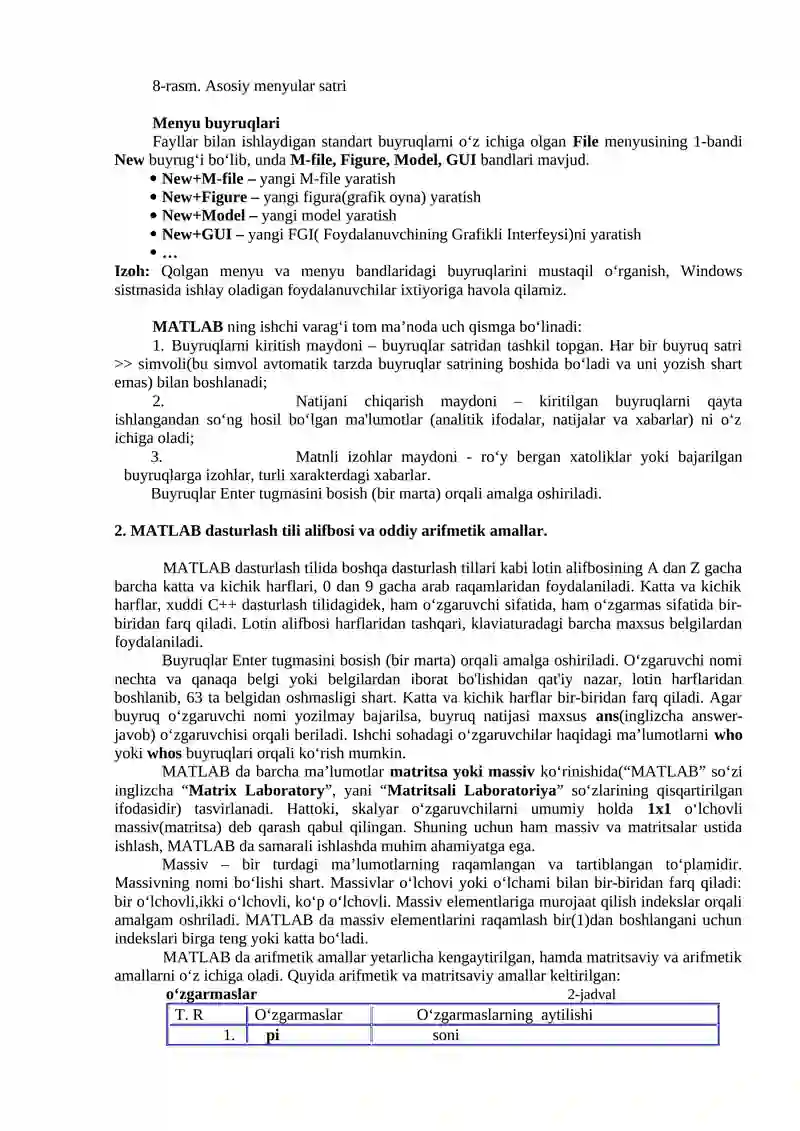 MATLAB dasturi 3