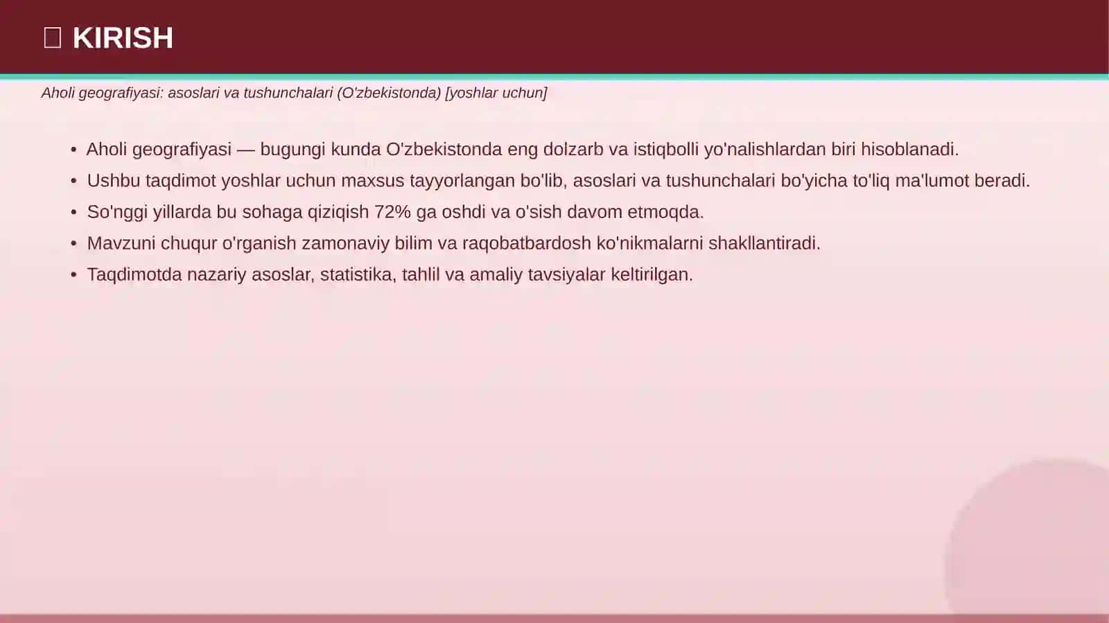 AHOLI GEOGRAFIYASI (Taqdimot № 522 149) 3