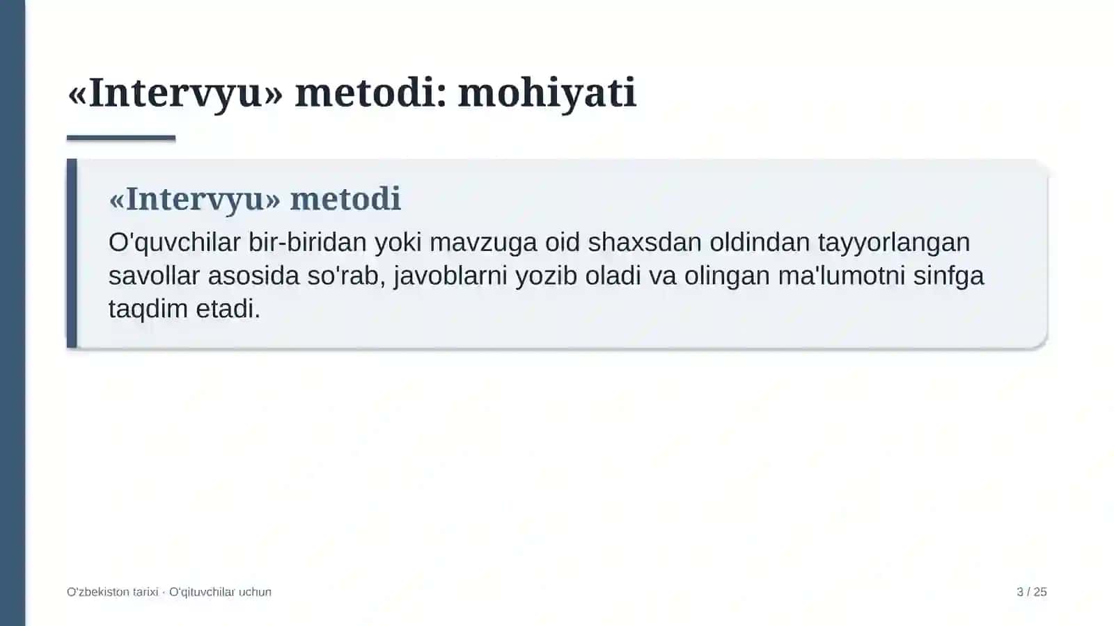 o'zbekiston tarixi darslarida intervyu metodidan foydalanish 5959 3