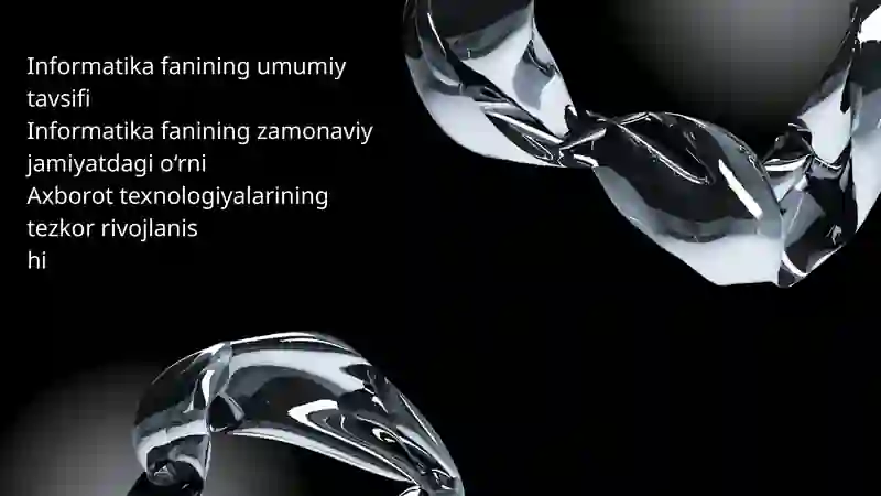 Informatika fanining umumiy tavsifi 3