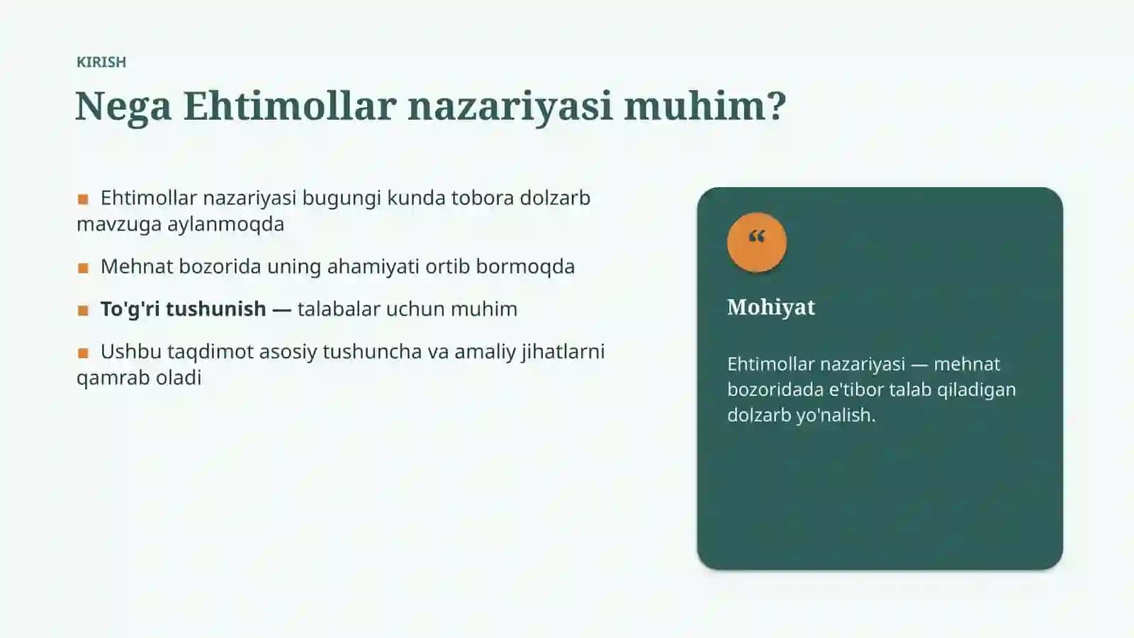Ehtimollar nazariyasi 3