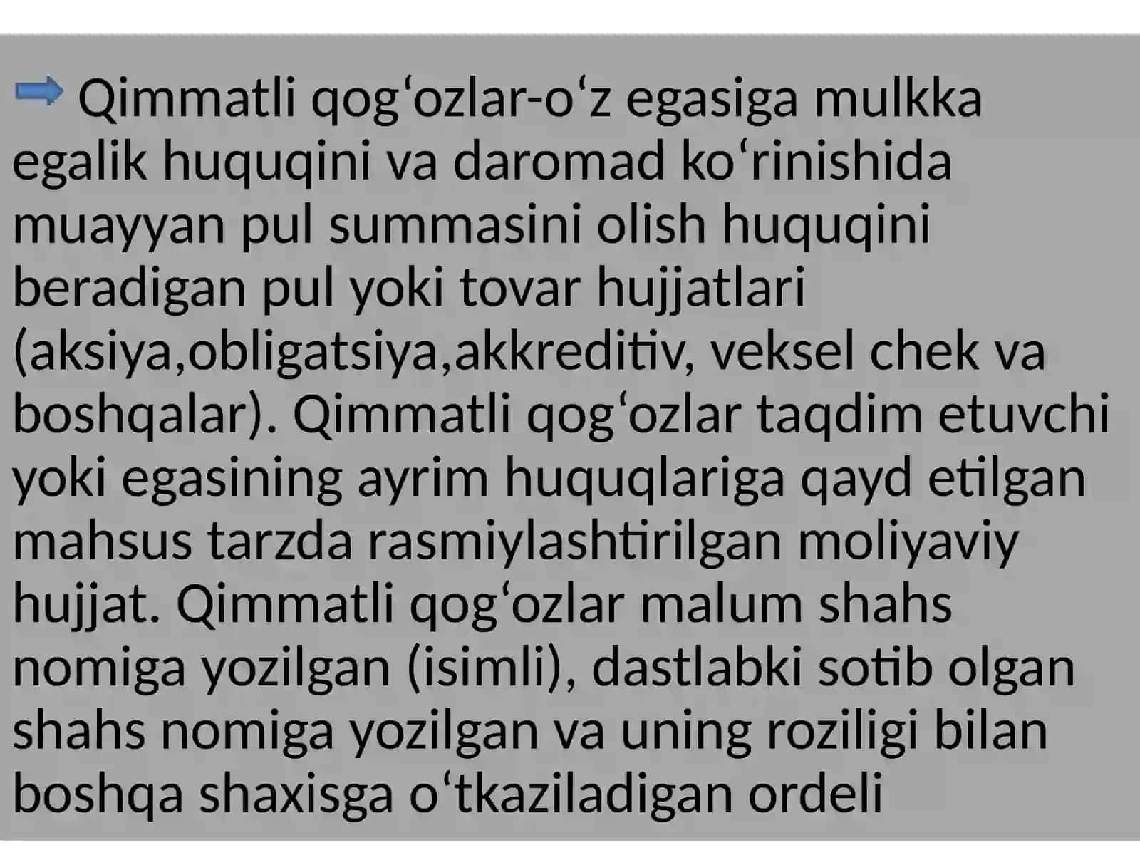 Buxgalteriya qimmatli qog‘ozlar hisoga oluvchi schyotlar 3