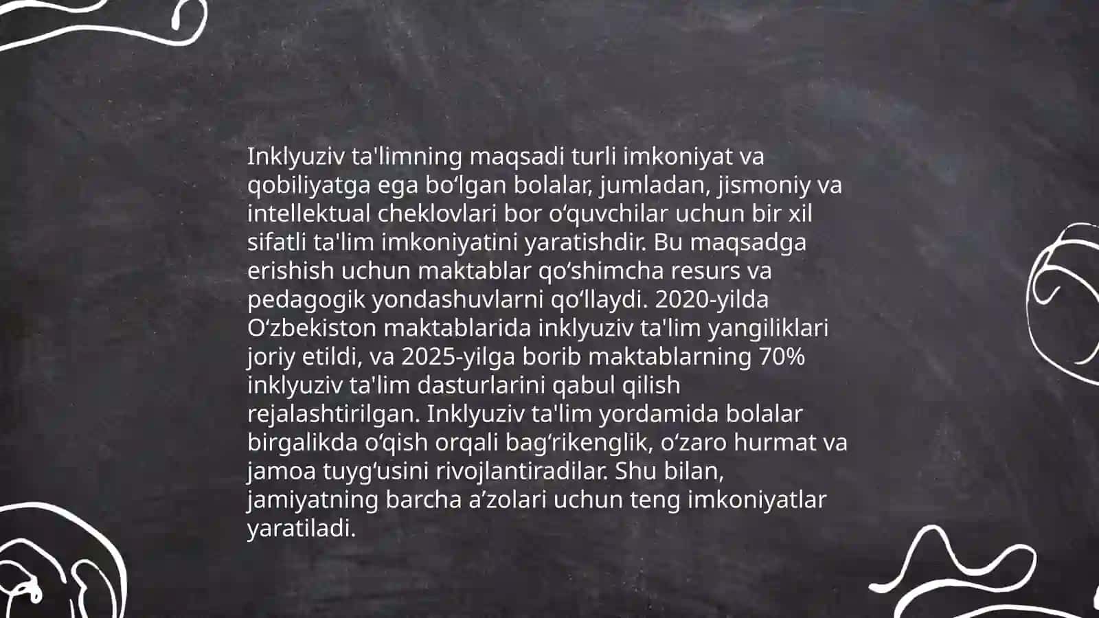 Inklyuziv ta'limni butun dunyoda e'tirof etilishining mohiyati 3