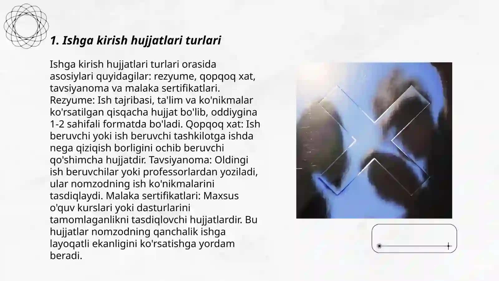 Ishga kirishda talab qilinadigan hujjatlar ustida ishlash 3