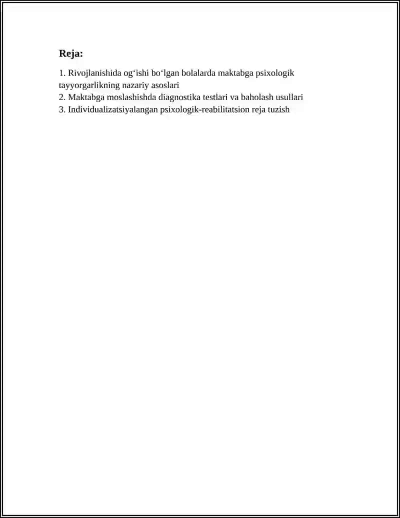 Rivojlanishida og‘ishi bo‘lgan bolalarning maktabga psixologik tayyorgarligi 3