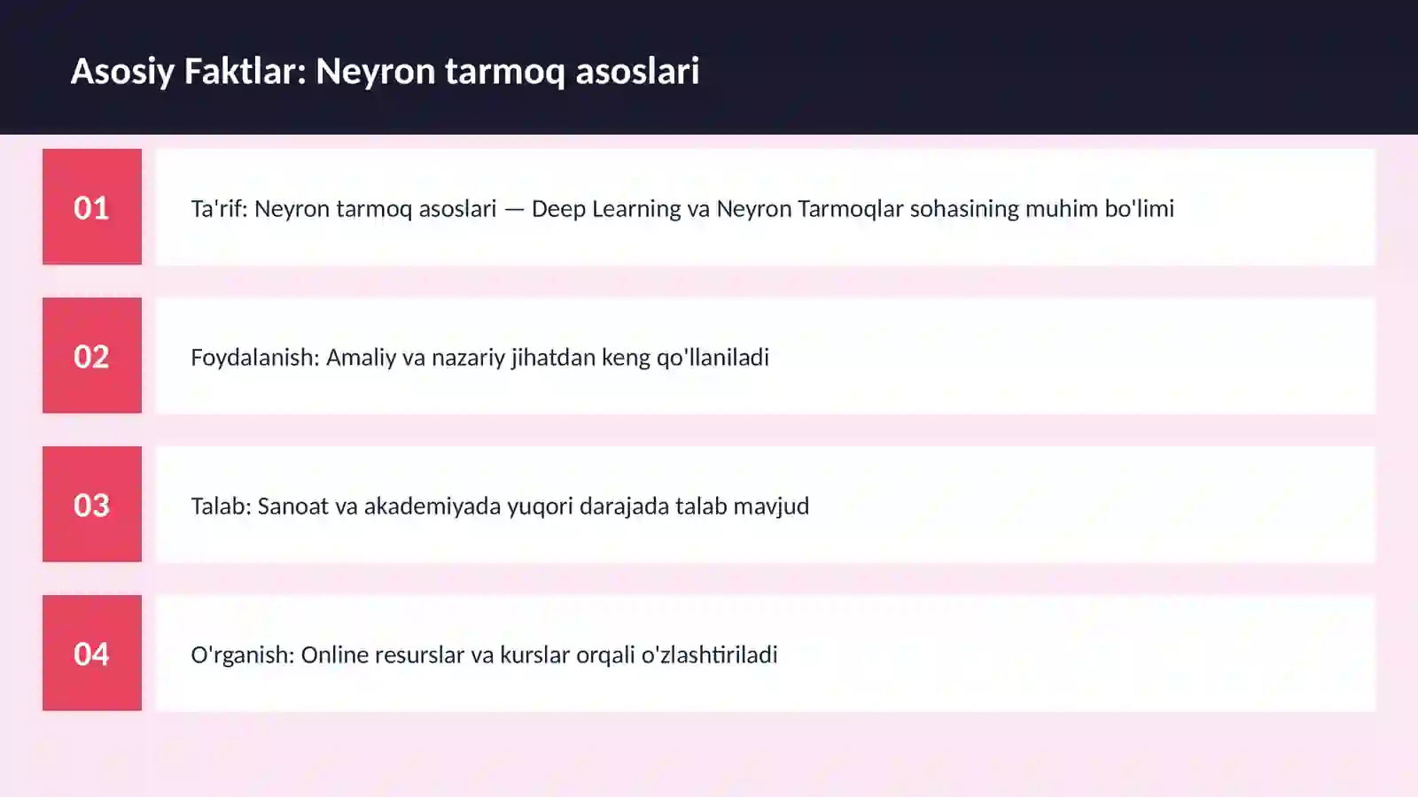 Neyron tarmoq asoslari 3