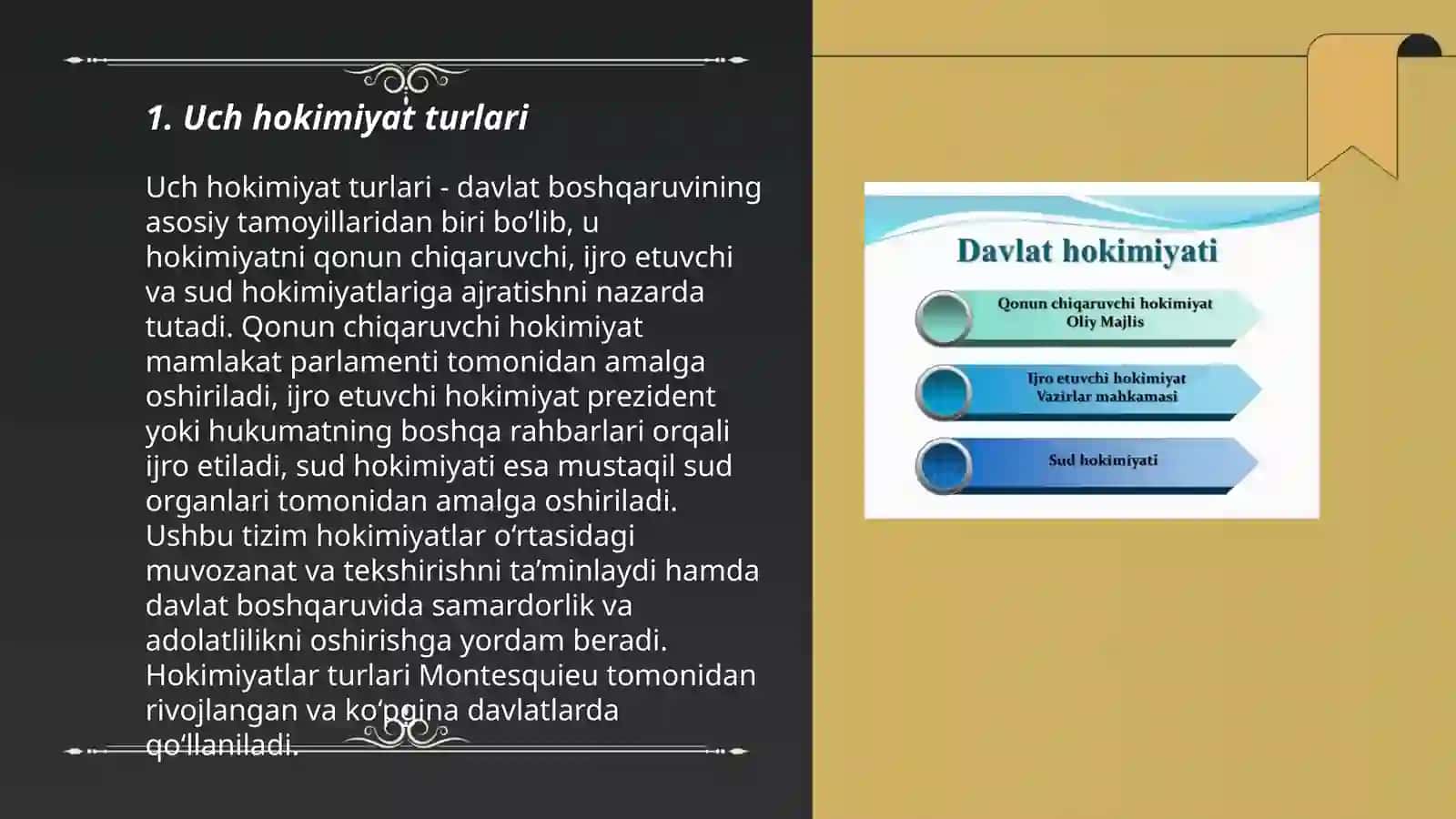 Uch hokimiyat turlari 3