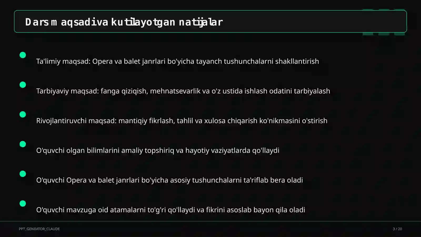 Opera va balet janrlari (6-sinf) 3