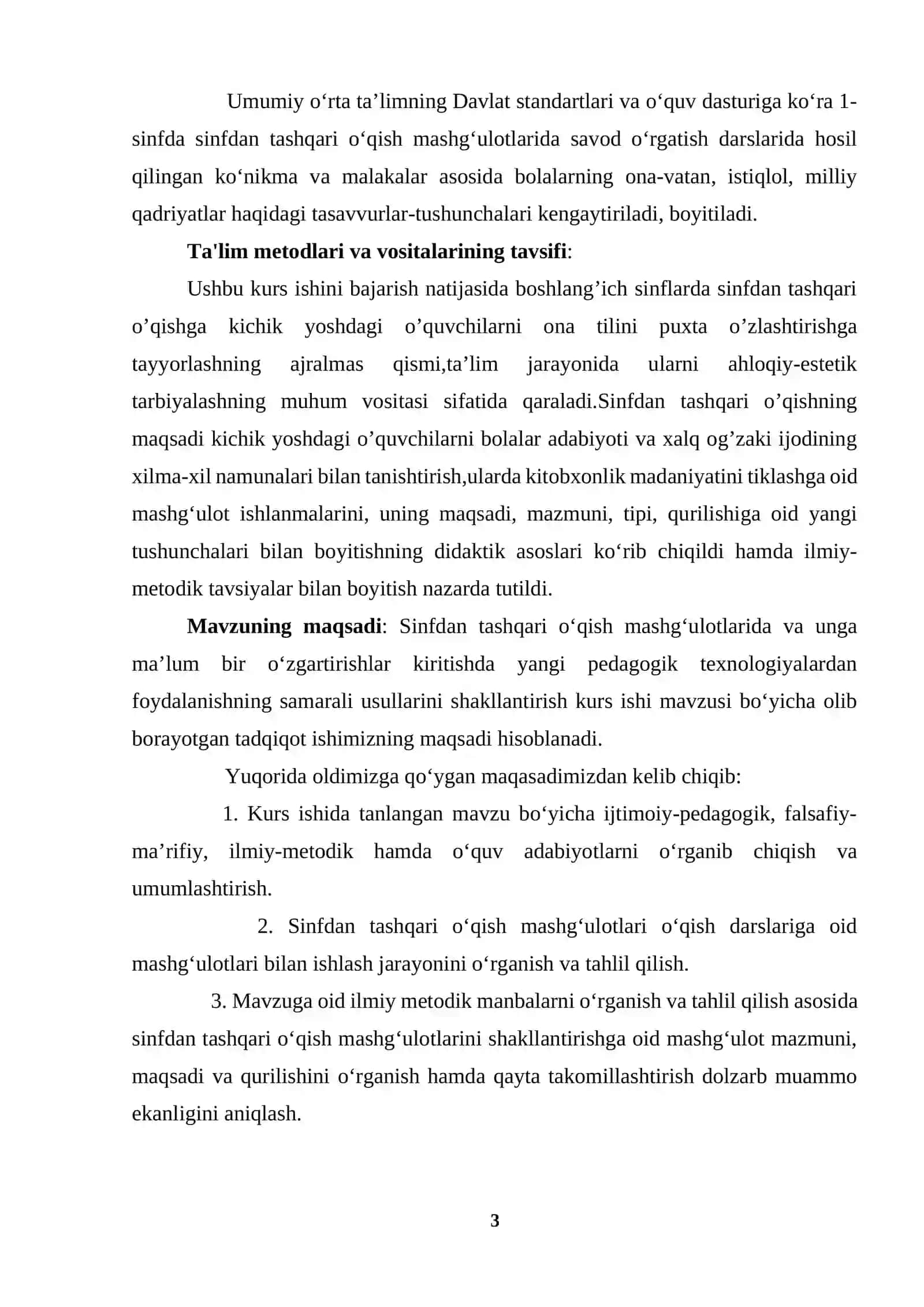 SAVOD O‘RGATISH SINFDAN TASHQARI O‘QISHNI TASHKIL ETISH 3