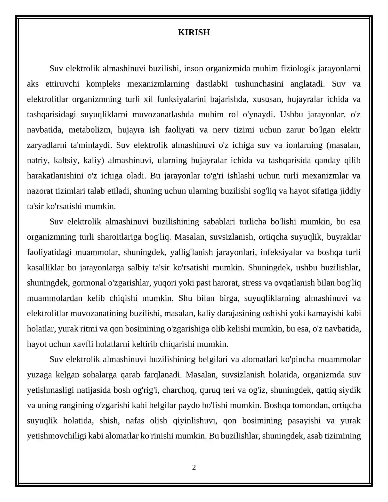 SUV-ELEKTROLIT BALANSINING BUZILISHI 3