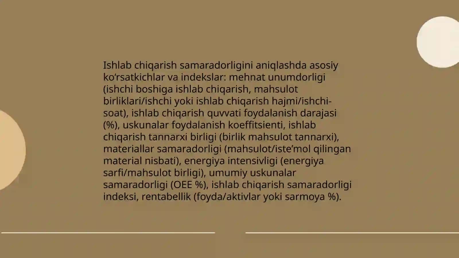 Sanoat korxonalarida ishlab chiqarish samaradorligi va rentabellik darajasini aniqlash 3