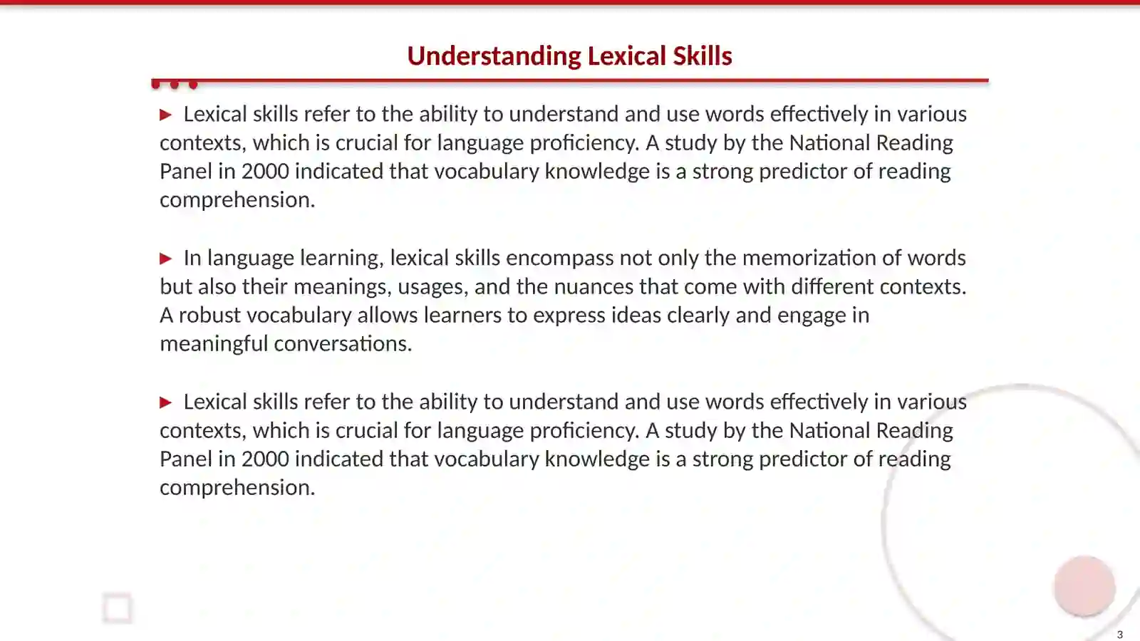 Teaching Lexical Skills 3