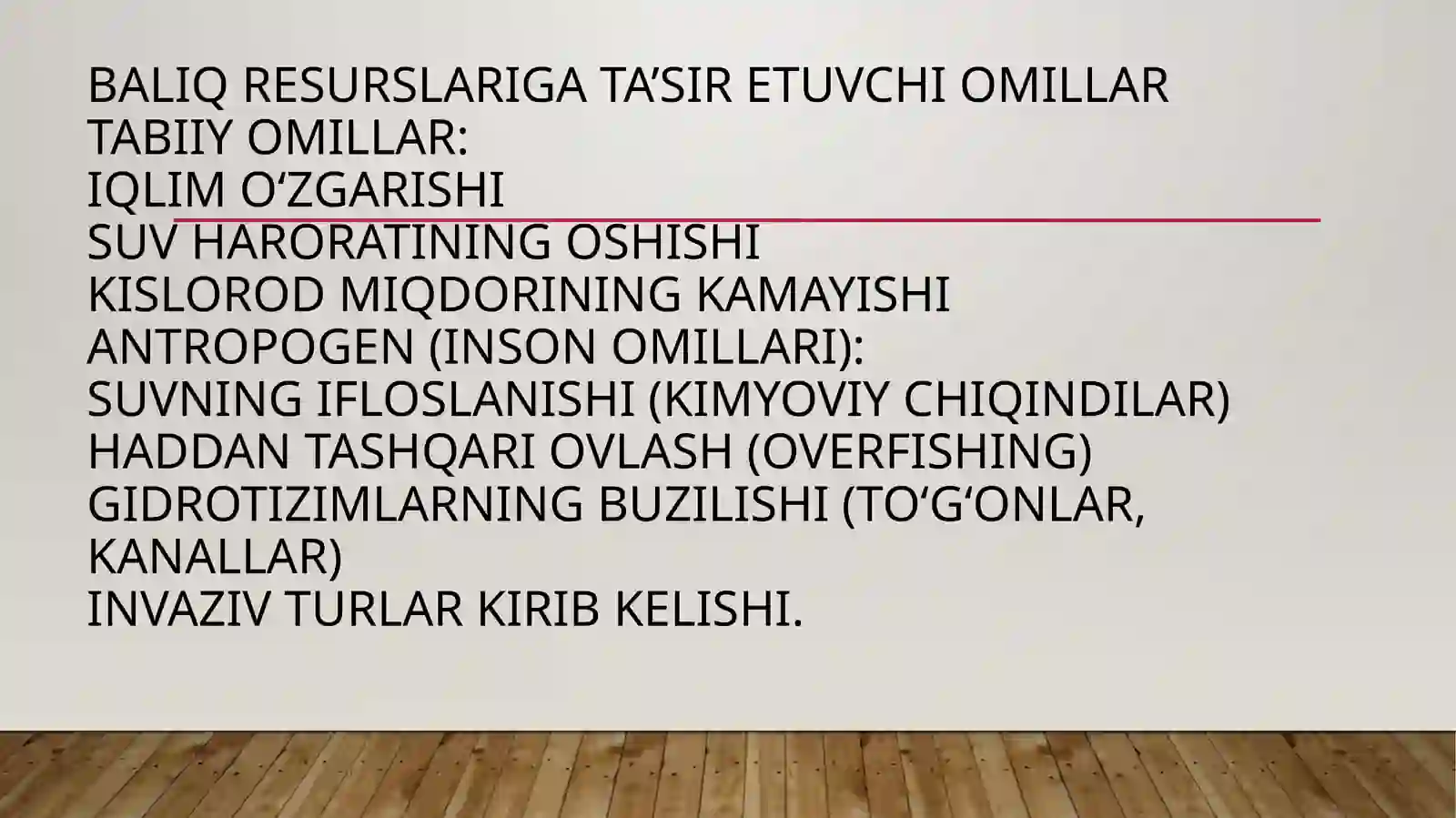 Baliqlarning ekologik va iqtisodiy ahamiyati 3