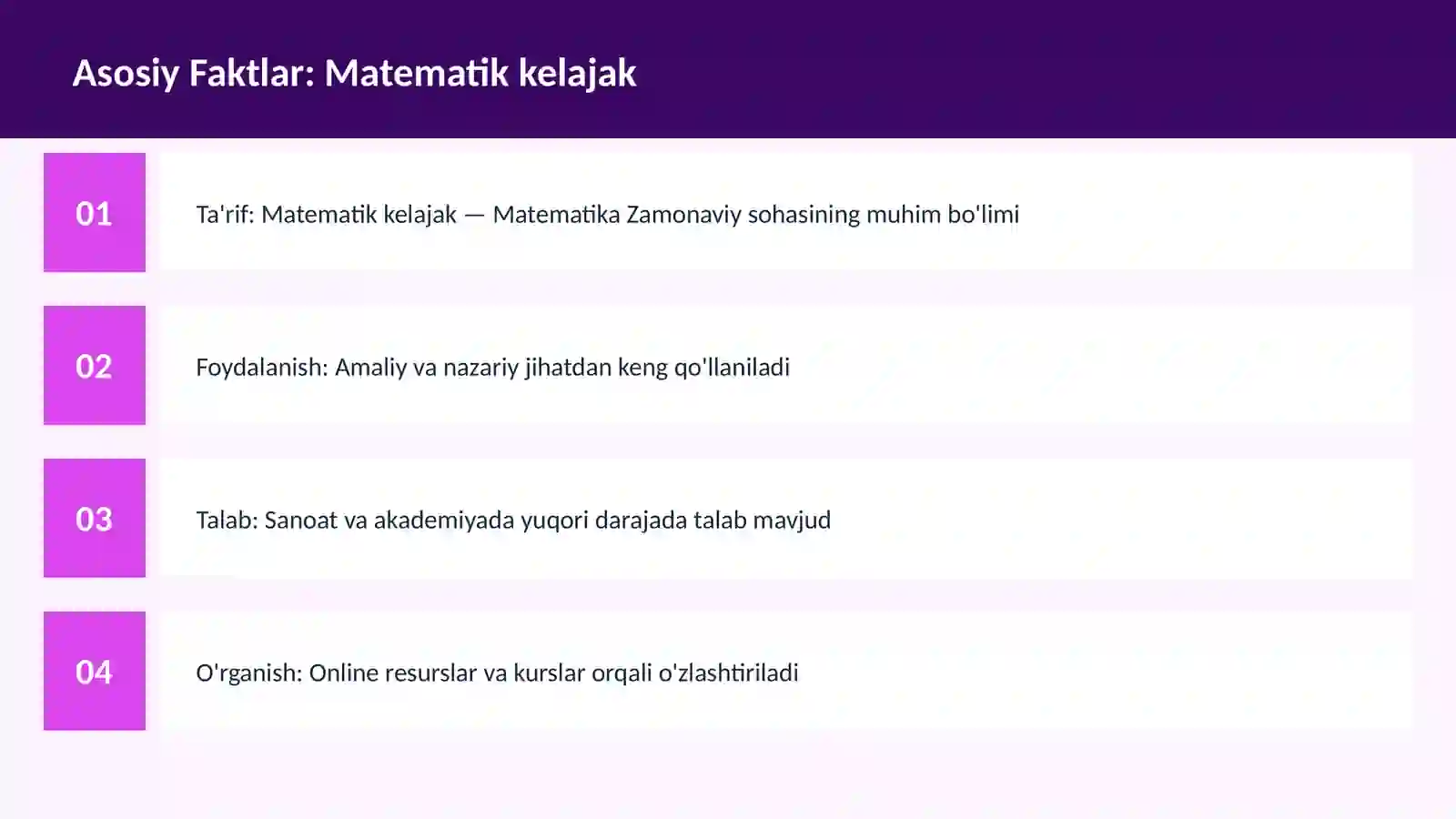 Matematik kelajak 3