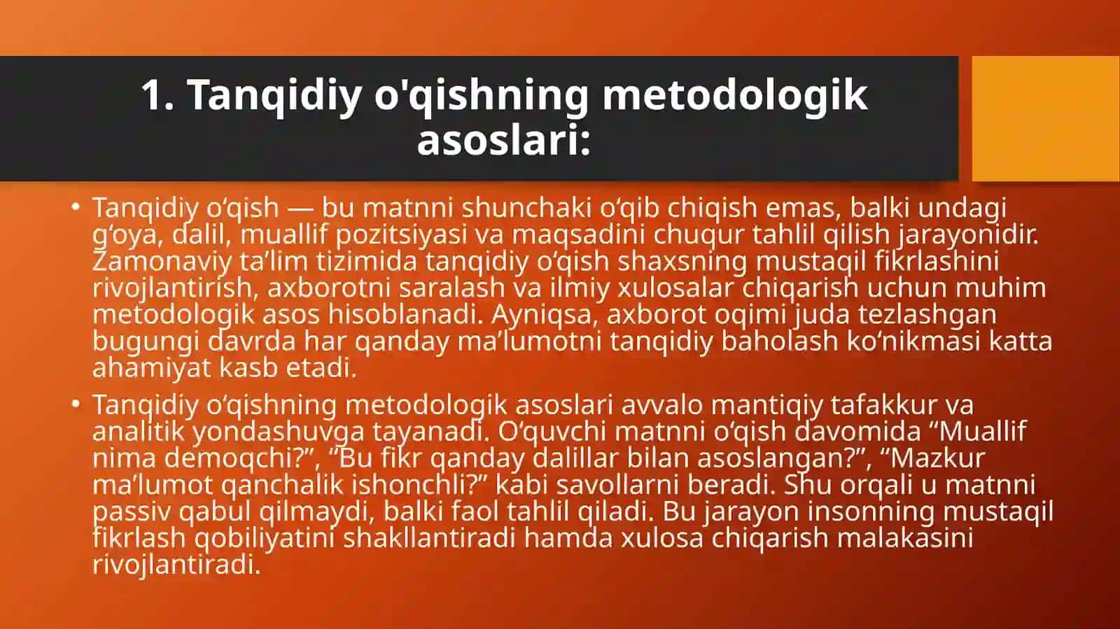 Tanqidiyo'qish va eslatmalar bilan ishlash 3